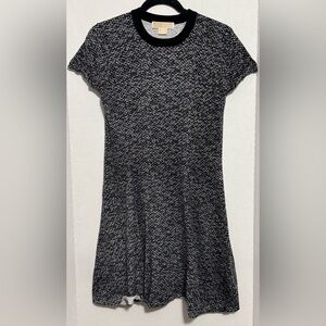 Michael Kors Black and White Knit Dress